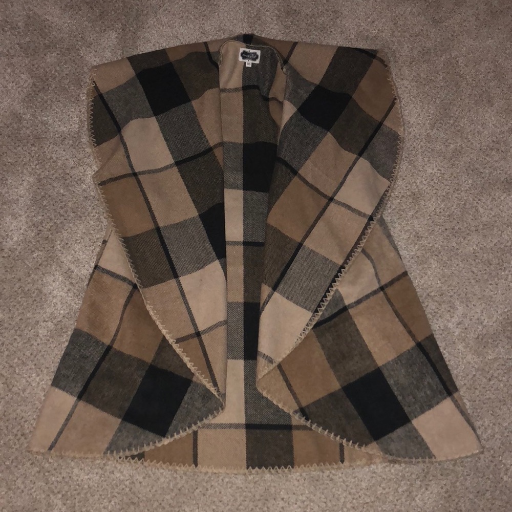 Plaid thermal vest